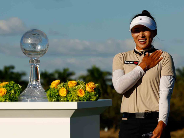 Amy Yang menutup LPGA Tour musim 2023 dengan menjuarai CME Group Tour Championship di Naples, Florida. (Foto: LPGA)