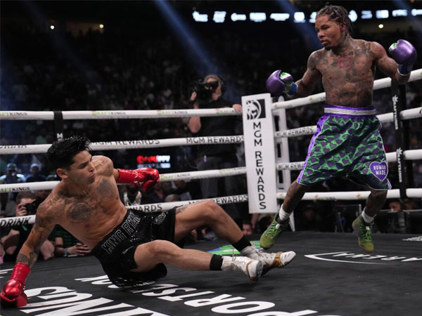 Pada April lalu, Ryan Garcia dihentikan dalam tujuh ronde oleh Gervonta Davis dalam laga catchweight. (Foto: Ring TV)