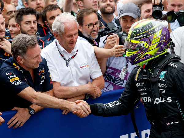 Christian Horner dan Lewis Hamilton