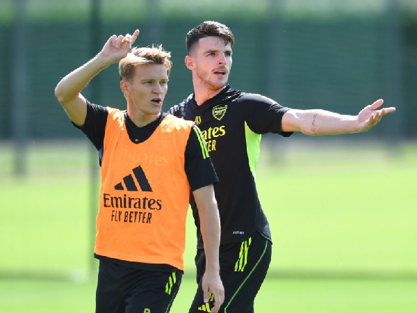 Martin Odegaard dan Declan Rice
