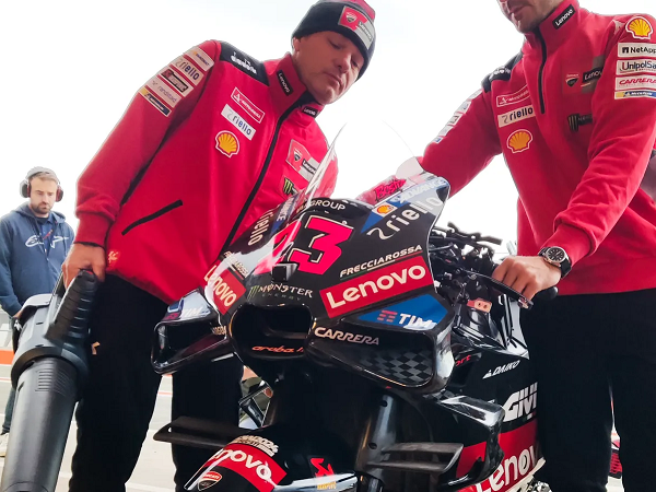 Enea Bastianini punya kesan pertama yang positif pada Desmosedici GP24.