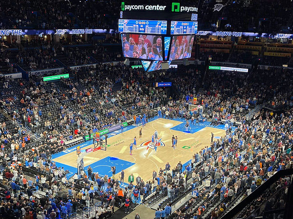 Paycom Center menjadi kandang Oklahoma City Thunder sejak 2008. (Foto: Stadium Journey)