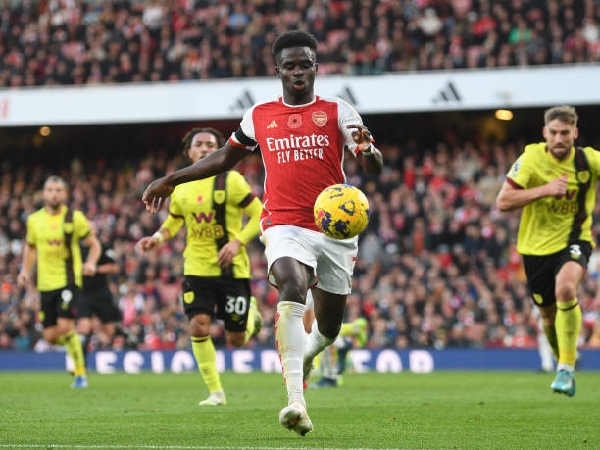 Pemain sayap Arsenal, Bukayo Saka