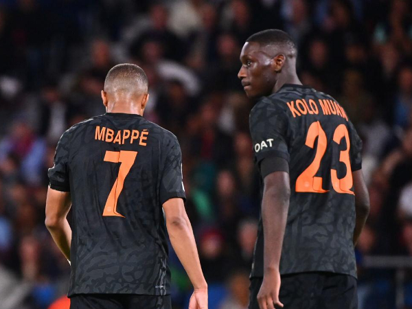 Randal Kolo Muani dan Kylian Mbappe