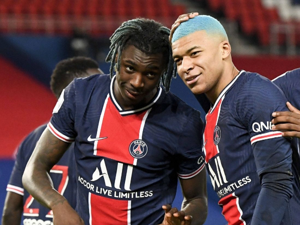 Moise Kean dan Kylian Mbappe
