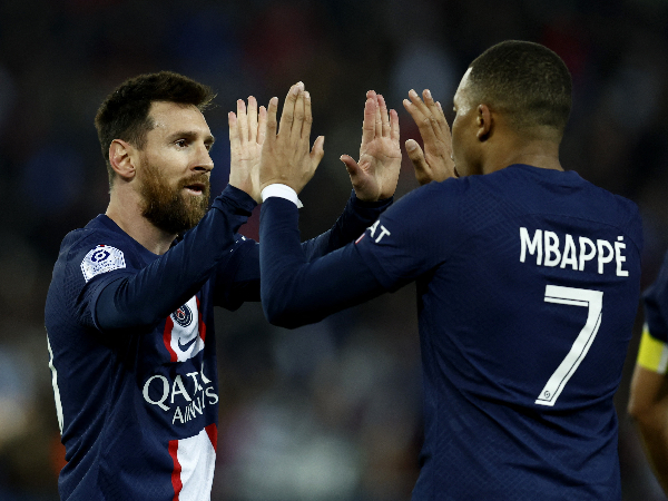 Kylian Mbappe dan Lionel Messi