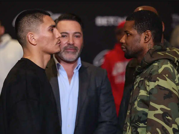 Vergil Ortiz Jr (kiri) dan Fredrick Lawson. (Foto: Golden Boy)