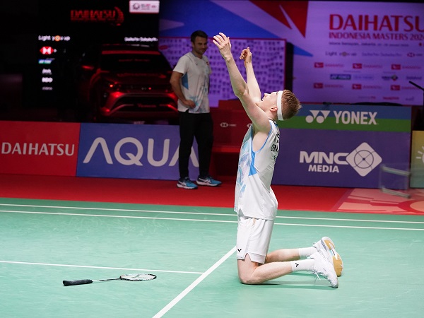 Anders Antonsen apresiasi besar dukungan fans Istora Senayan usai menangi Indonesia Masters 2024.