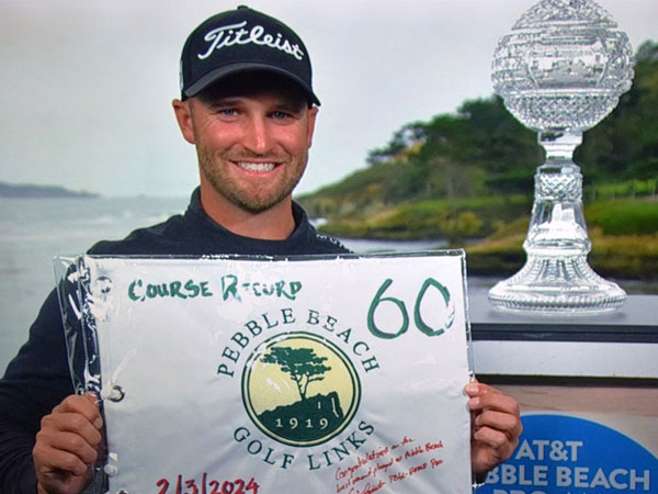 Wyndham Clark tidak hanya menjuarai turnamen AT&T Pebble Beach Pro-Am 2024, tapi juga mencetak rekor skor 60 di putaran ketiga pada hari Sabtu. (Foto: Golf Digest)