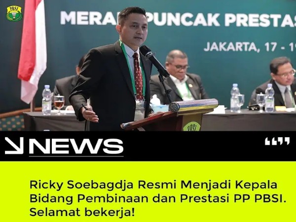 PBSI Resmi Copot Rionny Mainaky Dari Kabid Binpres Digantikan Ricky Soebagdja