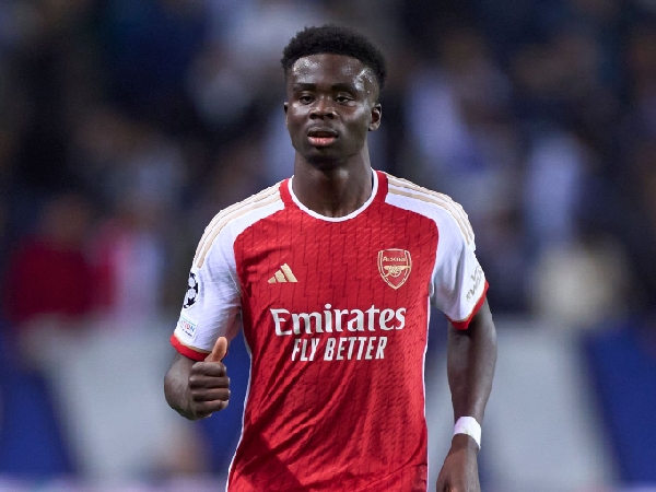 Pemain sayap Arsenal, Bukayo Saka