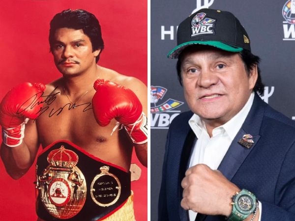 Roberto Duran saat aktif bertinju (kiri) dan saat sudah pensiun. (Foto: Dailymail)