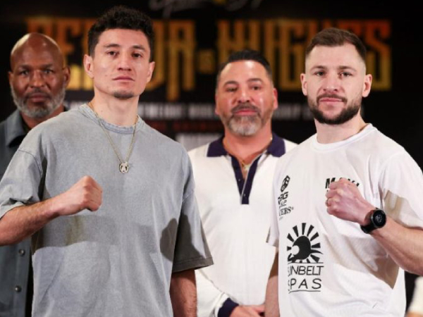 William Zepeda (kiri) dan Maxi Hughes. (Foto: Golden Boy Promotions)