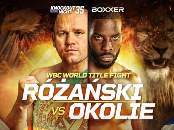 Lawrence Okolie (kanan) dan Lukasz Rozanski. (Foto: Skysports)