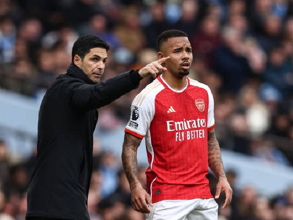 Gabriel Jesus dan manajer Arsenal, Mikel Arteta