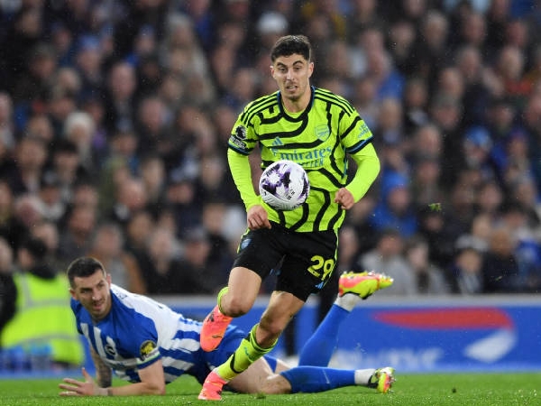 Kai Havertz membantu Arsenal mengalahkan Brighton 3-0