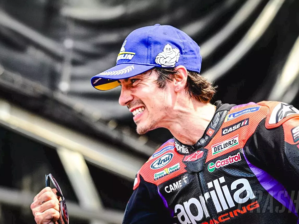 Maverick Vinales puas bisa catatkan kemenangan perdana bersama Aprilia di GP AS.