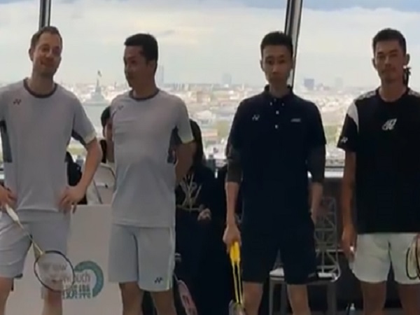Lee Chong Wei/Peter Gade Menang Atas Lin Dan/Taufik Hidayat Dalam Laga Eksibisi di Paris