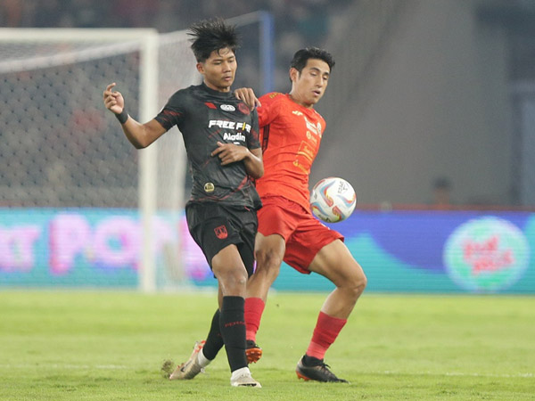 Penyerang Persis Solo, Arkhan Kaka di laga kontra Persija Jakarta