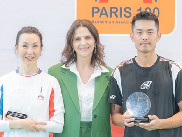 Aktris Ikonik Hong Kong Maggie Cheung Duet Bersama Lin Dan di Paris