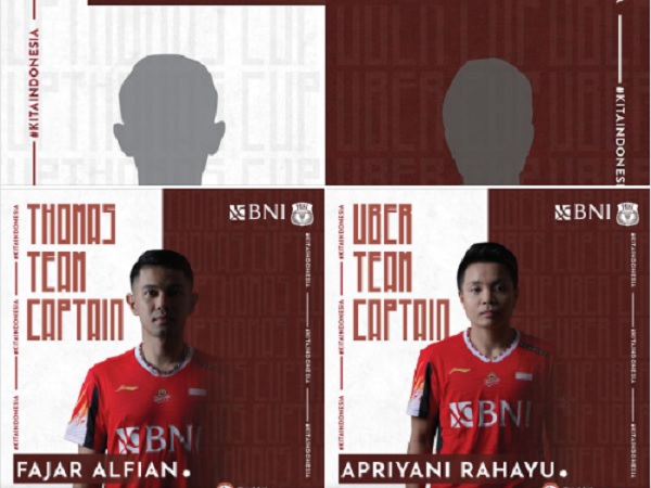 Fajar Alfian & Apriyani Rahayu Kapten Indonesia di Piala Thomas & Uber 2024