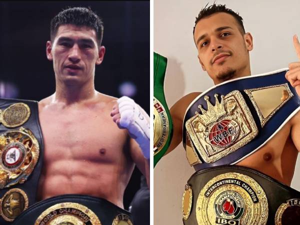 Dmitry Bivol (kiri) dan Malik Zinad. (Foto: Ring TV)