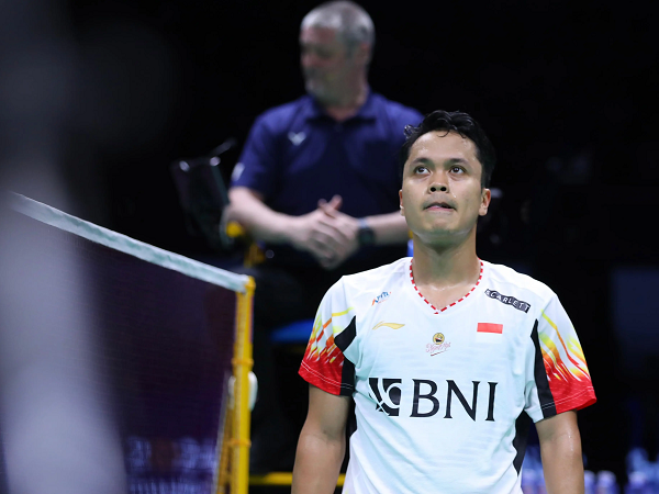 Anthony Ginting akui tak bisa keluar dari tekanan saat kalah dari Shi Yu Qi.