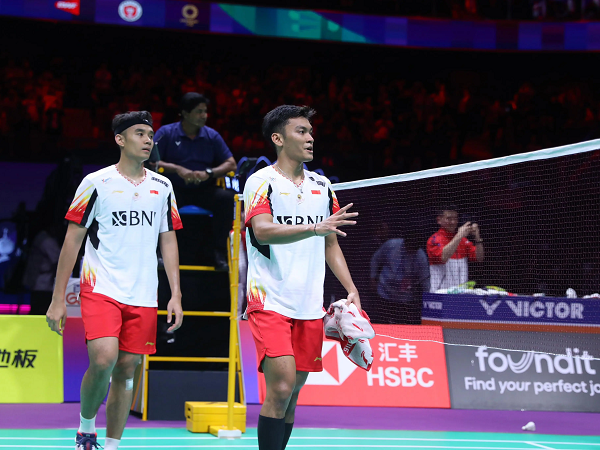 Bagas/Fikri petik pelajaran berharga usai kalah di Final Thomas Cup 2024.