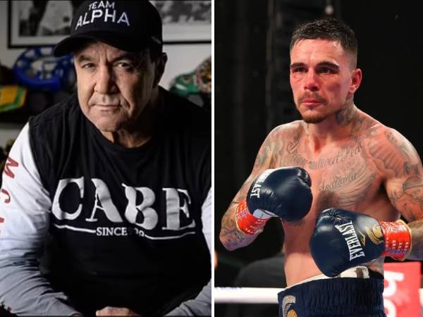 Jeff Fenech (kiri) dan George Kambosos.(Foto: Ring TV)