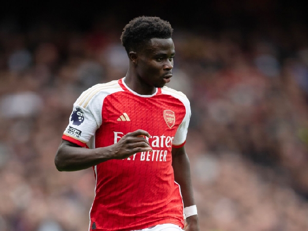Pemain sayap Arsenal, Bukayo Saka