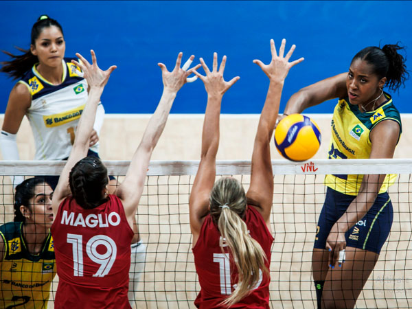 VNL 2024: Ana Cristina Jadi Bintang, Brasil Kalahkan Kanada 3-1
