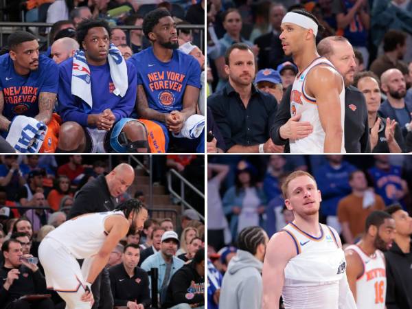 Para pemain New York Knicks seperti OG Anunoby, Josh Hart, Jalen Brunson, Donte DiVincenzo, menampilkan perjuangan luar biasa musim ini. (Foto: New York Post)