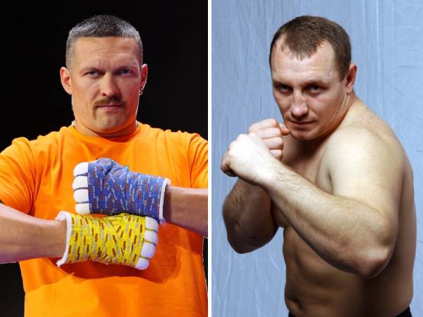 Oleksandr Usyk (kiri) dan Igor Vovchanchyn. (Foto: People)