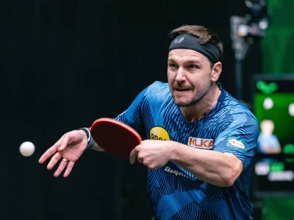 Timo Boll beraksi di turnamen WTT Saudi Smash 2024. (Foto: World Table Tennis)