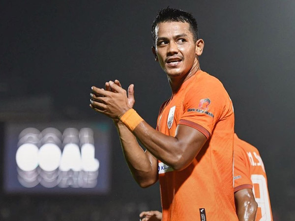 Pemain bertahan Borneo FC, Leo Guntara
