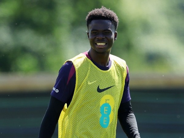 Bukayo Saka termasuk pemain yang akan absen untuk Inggris