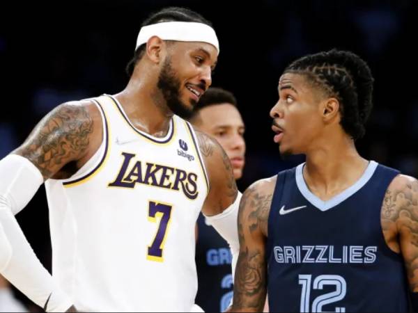 Carmelo Anthony memuji pemain muda NBA seperti Ja Morant yang menjadi salah satu favoritnya. (Foto: AP)