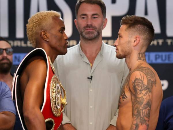 Liam Paro (kanan) dan Subriel Matias. (Foto: Matchroom Boxing)