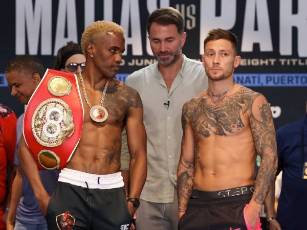 Subriel Matias (kiri) dan Liam Paro. (Foto: Matchroom Boxing)