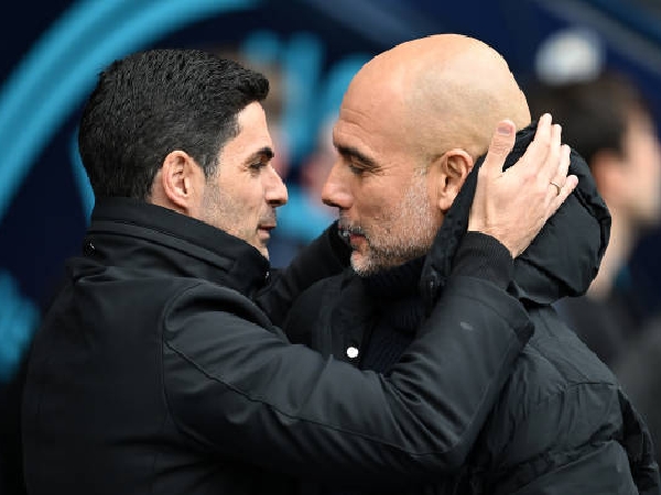 Mikel Arteta dan Pep Guardiola