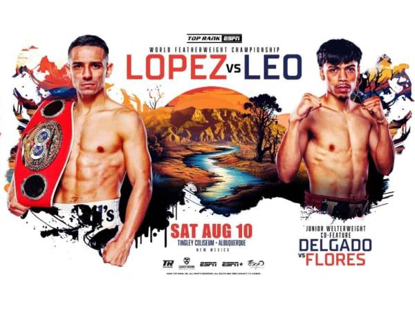 Luis Alberto Lopez (kiri) dan Angelo Leo. (Foto: Top Rank)