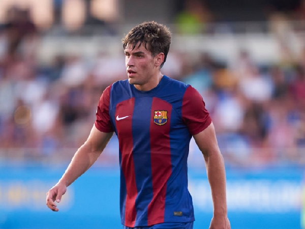 Marc Guiu, striker muda Barcelona yang sedang diawasi oleh Chelsea