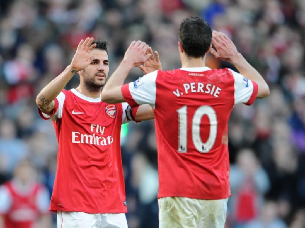 Cesc Fabregas dan Robin van Persie
