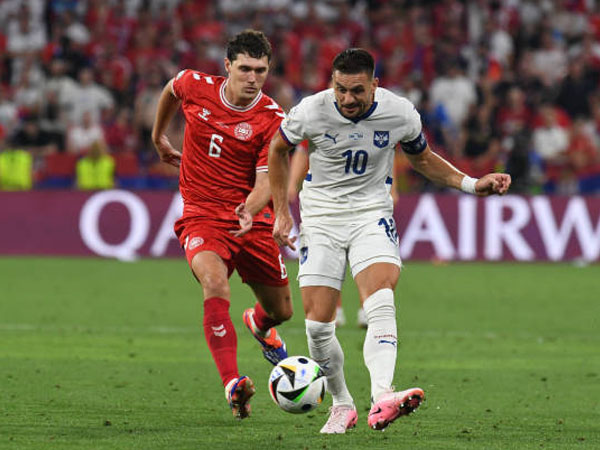 Denmark Amankan Tiket ke Babak 16 Besar Berkat Imbang dengan Serbia