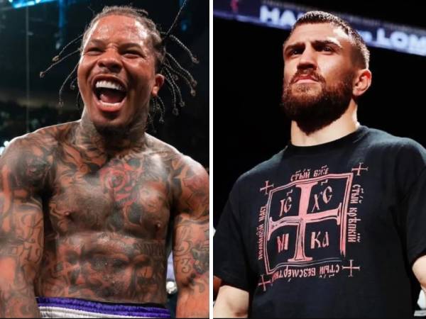 Gervonta Davis (kanan) dan Vasiliy Lomachenko. (Foto: Talksports)