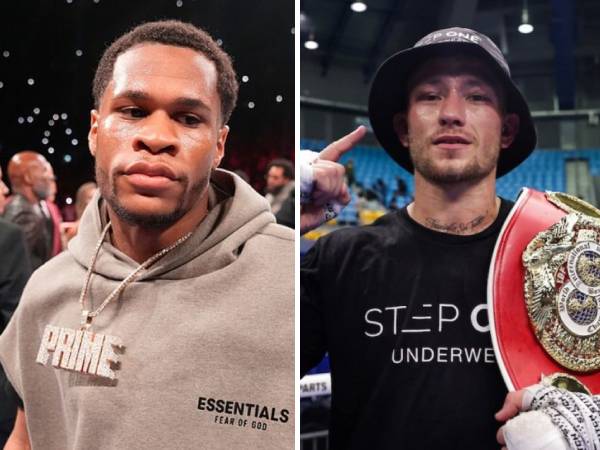 Devin Haney (kiri) dan Liam Paro. (Foto: Ring TV)