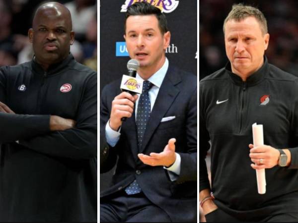 Nate McMillan (kiri) dan Scott Brooks (kanan) akan mendampingi Redick dengan pengalaman 31 tahun sebagai pelatih kepala. (Foto: Lakers Nation)