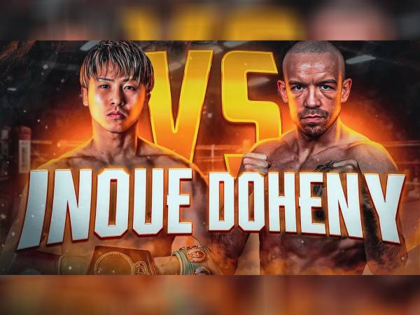 Naoya Inoue (kiri) dan TJ Doheny. (Foto: Ring TV)