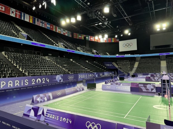 Lihat Lebih Dekat Venue Bulu Tangkis Olimpiade Paris Yang Dominan Warna Ungu