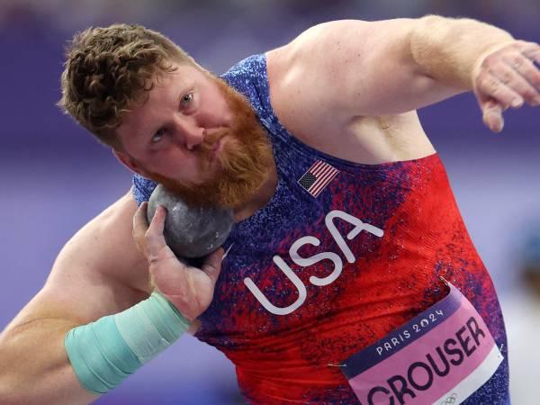 Ryan Crouser menilai dirinya tampil lebih rileks di Olimpiade Paris. (Foto: AP)